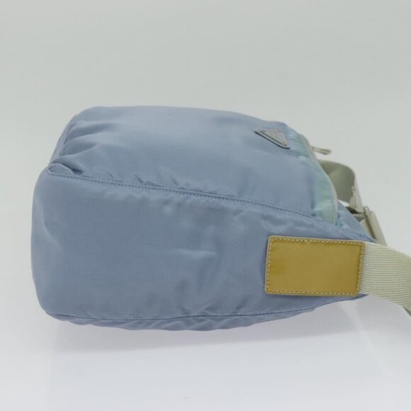 PRADA Shoulder Bag Nylon Light Blue Silver Auth BA5343 - Picture 5 of 16